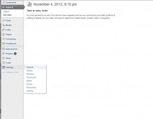 wordpress settings
