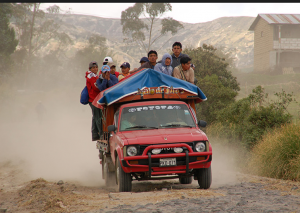 In Ecuador, they know how to use trucks.