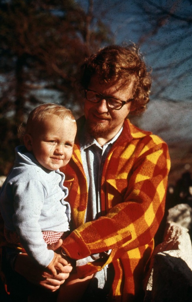 Grandpa MM with son baby MMM, circa 1975.